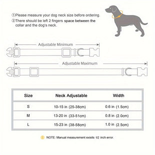 Personalisiertes Hundehalsband mit Gravur, strapazierfähiges Polyamid-Material, bequemes weiches Futter, wasserdicht und schnelltrocknend, verstellbares Halsband für kleine bis große Hunde, mit personalisiertem Namensschild für tägliche Spaziergänge und